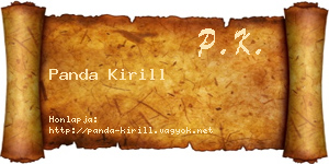 Panda Kirill névjegykártya